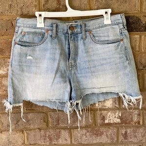 Madewell distressed shorts!